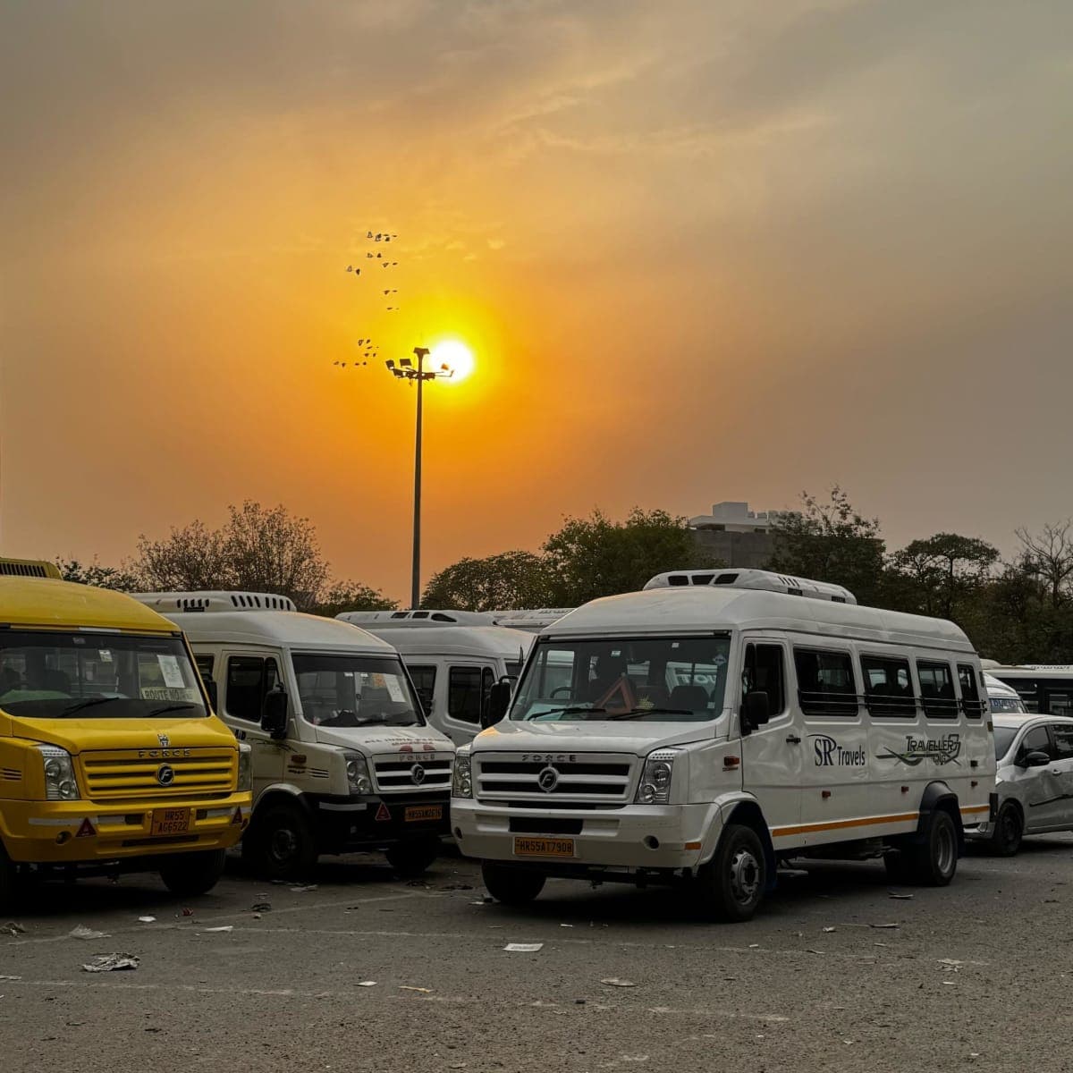 SR Travels luxury bus fleet